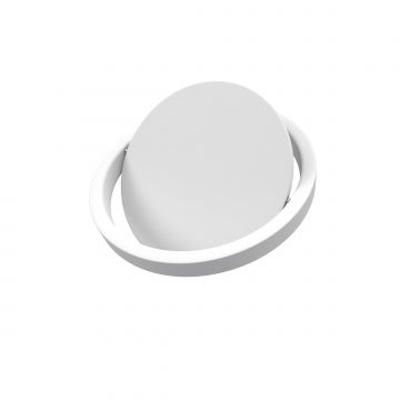 Poubelle à couvercle oscillant capacité 5L - WHEELTOP JUNGLE et BLANC MAT
