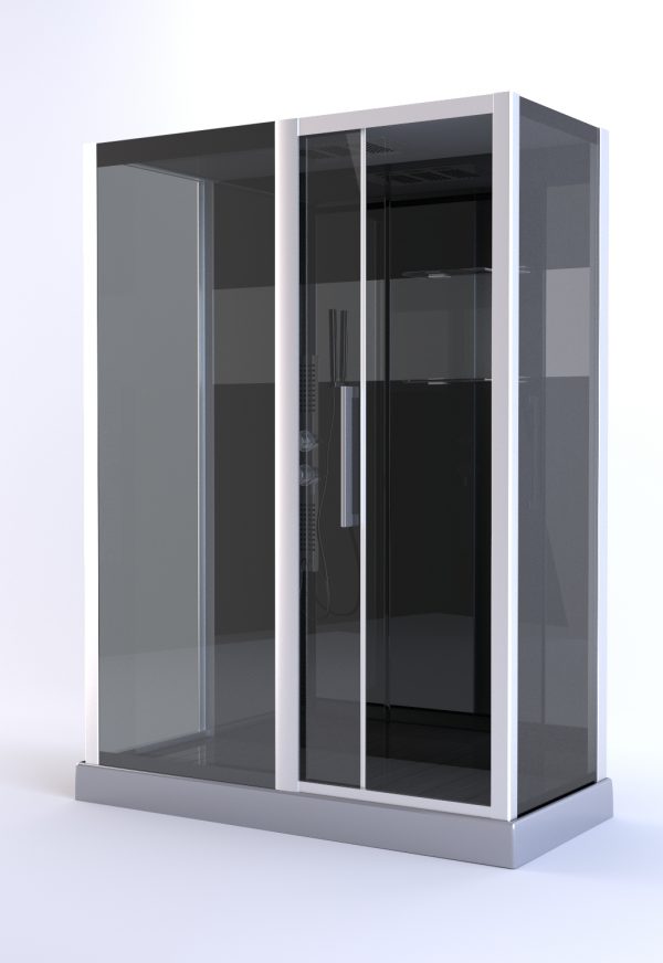 Cabine de douche rectangle 150x75x225cm - COSMOS XXL