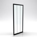 Paroi retour pour porte de douche - 80x200 cm - CRUSHX RETOUR 80CM