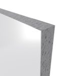 PACK PANNEAUX MURAUX BLANC en aluminium avec profile d'angle et de finition NOIR MAT - 90 x 90cm
