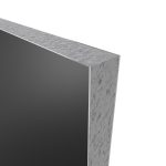 PACK PANNEAUX MURAUX NOIR en aluminium avec profile d'angle et finition ANODISE BRILLANT - 90 x 90cm
