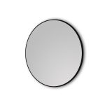 Miroir salle de bain circulaire 60cm de diametre - finition noir mat - RING DARK 60