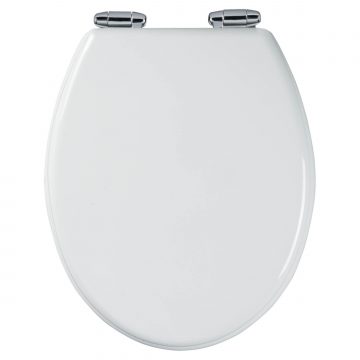 Abattant WC - MDF et Double frein de chute - SOFT WHITE