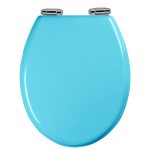 Abattant WC - MDF et Double frein de chute - SOFT BLUE
