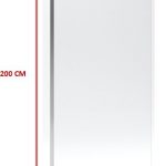 Paroi de douche à l'italienne FREEDOM 2 FUMEE 90 - 90x200cm VERRE FUMEE 8mm