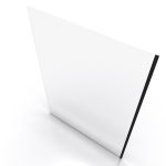 Paroi de douche a l'italienne transparent 140x200cm - Profile noir mat - verre transparent 8mm