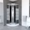 Cabine de douche SIMPLY STRIPE LOCKED 1/4 de cercle