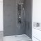 Paroi de douche à l'italienne - 80x200cm VERRE TRANSPARENT 8mm - FREEDOM 2 TRANSPARENT 80