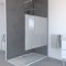 Paroi de douche a l'italienne - 120x200 cm VERRE TRANSPARENT 8mm - bande DEPOLIE