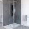 Volet pivotant pour paroi de douche a l'italienne transparent - 40x200cm VERRE TRANSPARENT 6mm