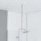 Barre de fixation plafond pour douche a l'italienne  - BARRE DE FIXATION PLAFOND 60cm RECOUPABLE