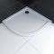 RECEVEUR DE DOUCHE A POSER EXTRA PLAT EN ACRYLIQUE BLANC 1-4 DE CERCLE - 90x90cm