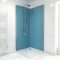 Pack de 2 Panneaux Muraux Aluminium BLEU 90+90x210 cm avec Profilés ANODISE BRILLANT - WALL'IT