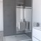 Pack Paroi de Douche 90x200cm - Bande Miroir - Barre de Fixation Extensible et Profil Chrome
