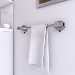 Anneau de serviette Non Drilling ABS Anneau porte-serviette rack Porte-serviettes de Ventouse en plastique Porte Salle de bain Accessoires pour salle de bains et la chambre blanche 