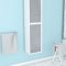 COLONNE DE SALLE DE BAIN SCANDINAVE BLANC A SUSPENDRE - H150xP25xL35cm - NORDIK ASKA