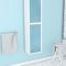 COLONNE DE SALLE DE BAIN SCANDINAVE BLANC A SUSPENDRE - H150xP25xL35cm - NORDIK VATTEN