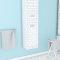 COLONNE DE SALLE DE BAIN SCANDINAVE BLANC A SUSPENDRE - H150xP25xL35cm - NORDIK TEGNINGER