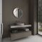 Miroir salle de bain circulaire - Diamètre 60cm - Finition cuivre