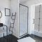 PACK PAROI PORTE DE DOUCHE PIVOTANTE+ RECEVEUR A POSER - 90x90 PIVOTANTE -CRUSH MOON PIVOTANTE 90x90