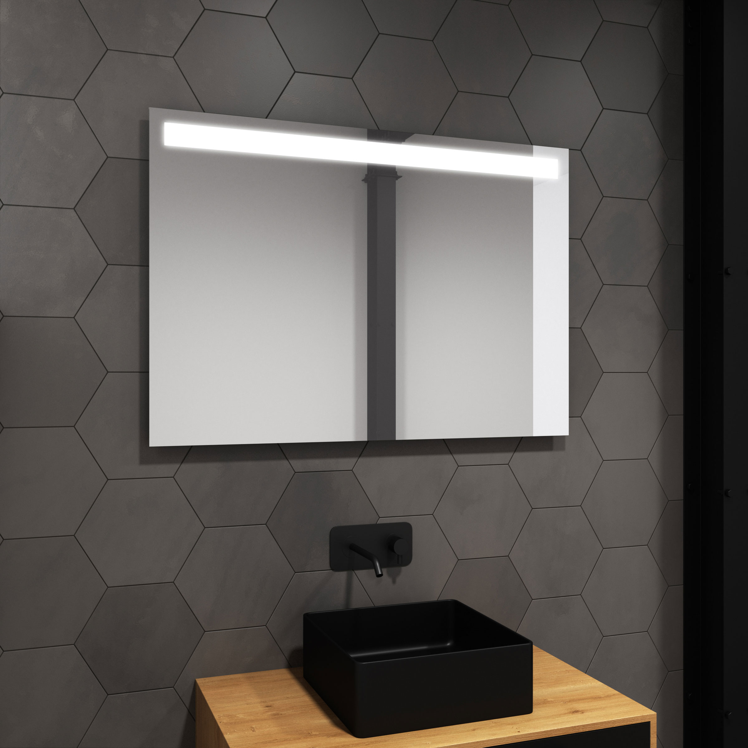 Miroir salle de bain lumineux led esthétique & design - Aurlane