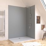Panneau Mural Finition Aluminium Gris Clair Silver 120 x 210 cm - WALL'IT SILVER