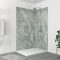 Pack de 2 Panneaux Muraux Pierre Artic Green 90+120x210 cm avec Profilés ANODISE BRILLANT - STONE'IT