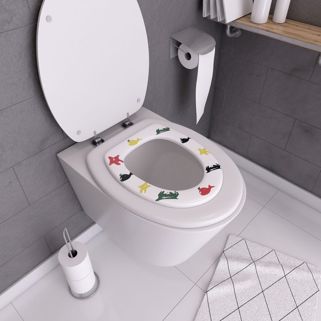 Réducteur VC SAM AN-ighter, adaptateur WC pour enfants, pour toute salle de  bain normale, plastique portable, haute qualité, couleur rouge