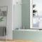 Pare baignoire Rabattable 70x130cm - Profilé Chromé - Verre Trempé 4mm - ELEMENTARY