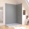 Pack 2 Panneaux Muraux en Aluminium Silver 120+90x210 cm + Profilés Finition et Angle Chrome