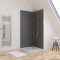 LOT de 2 Panneaux Muraux Aluminium GRIS 90+90x210 cm avec Profilés ANODISE BRILLANT - WALL'IT