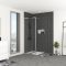 Paroi de Douche 80x200 cm - Cadre et Bras Aluminium Chrome - CHROMED CONTOURING