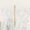 Barre de fixation plafond recoupable finition OR BROSSE pour paroi de douche FREEDOM 2 GOLD
