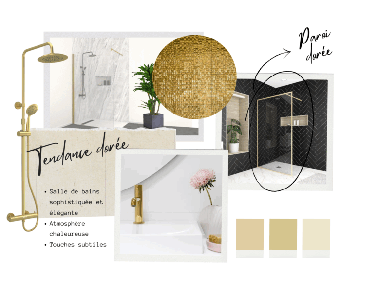 LA TENDANCE DORÉE S’INVITE DANS NOS SALLES DE BAINS