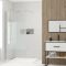 Pack Paroi de Douche Dépolie 100x200cm + Barre de fixation extensible - Verre 8mm - Finition Chrome
