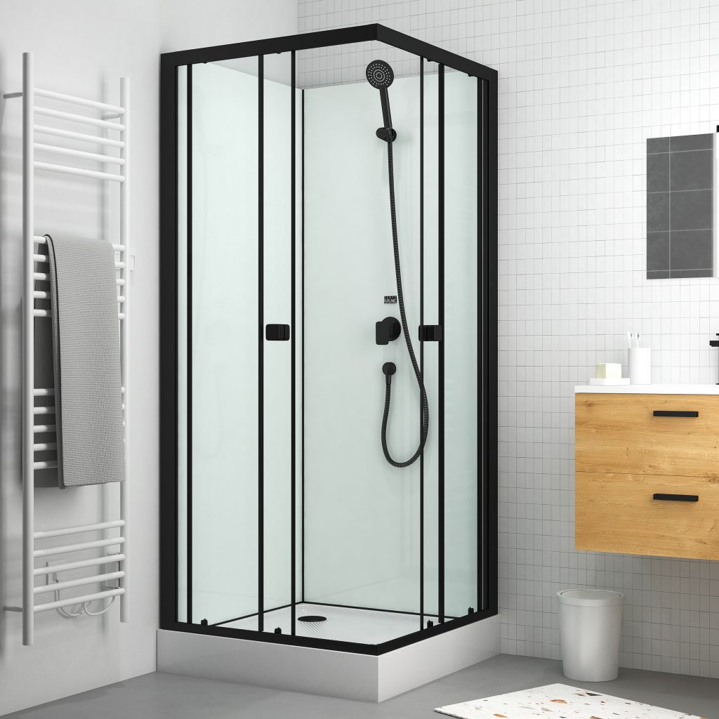 Cabine De Douche Carr E X X Cm Portes Coulissantes Fonds