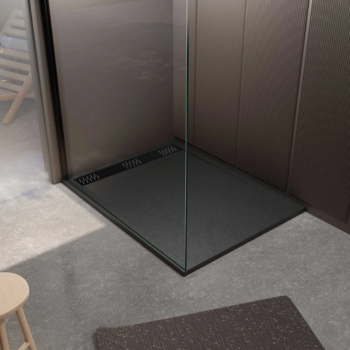 Receveur de douche en résine noir