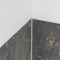 Profilé d’angle en Aluminium Finition Or Brossé pour Panneaux Muraux - 15x15x2100 mm