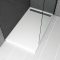 Receveur en acrylique Blanc 80x140x5 cm + Grilles Linéaires Chrome et Gun Metal - WHITENESS II