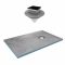 Receveur de Douche à Carreler 90x160 cm avec Bondes à Sortie Horizontale - Grille Noire