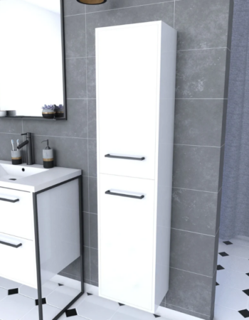 Colonne salle de bain blanche