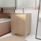Pack Meuble Salle de Bains 60 cm Chêne Clair, 2 portes avec Vasque Céramique - XENOS