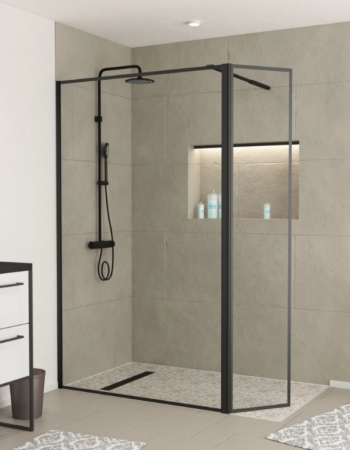 Paroi de Douche avec Volet Pivotant