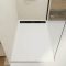 Receveur en acrylique Blanc 90x140x5 cm + Grilles Linéaires Chrome et Noire - WHITENESS II