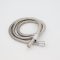 FLEXIBLE DE DOUCHE DOUBLE AGRAFAGE EN INOX CHROME - LONGUEUR 145 cm