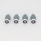 ROULETTE SIMPLE Ø 20 MM CORPS LONG GRIS (LOT DE 4 ROULETTES)