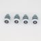 ROULETTE SIMPLE Ø 26 MM CORPS GRIS (LOT DE 4 ROULETTES)