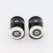 ROULETTE SIMPLE Ø 23 MM CORPS PLASTIQUE NOIR (LOT DE 2 ROULETTES)