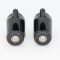 ROULETTE SIMPLE Ø 23 MM AVEC BOUTON POUSSOIR CORPS PLASTIQUE NOIR (LOT DE 2 ROULETTES)