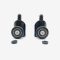 ROULETTE SIMPLE Ø 23 MM AVEC BOUTON POUSSOIR CORPS PLASTIQUE NOIR (LOT DE 2 ROULETTES)